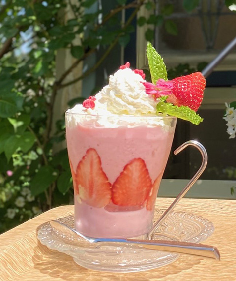 苺のスムージー